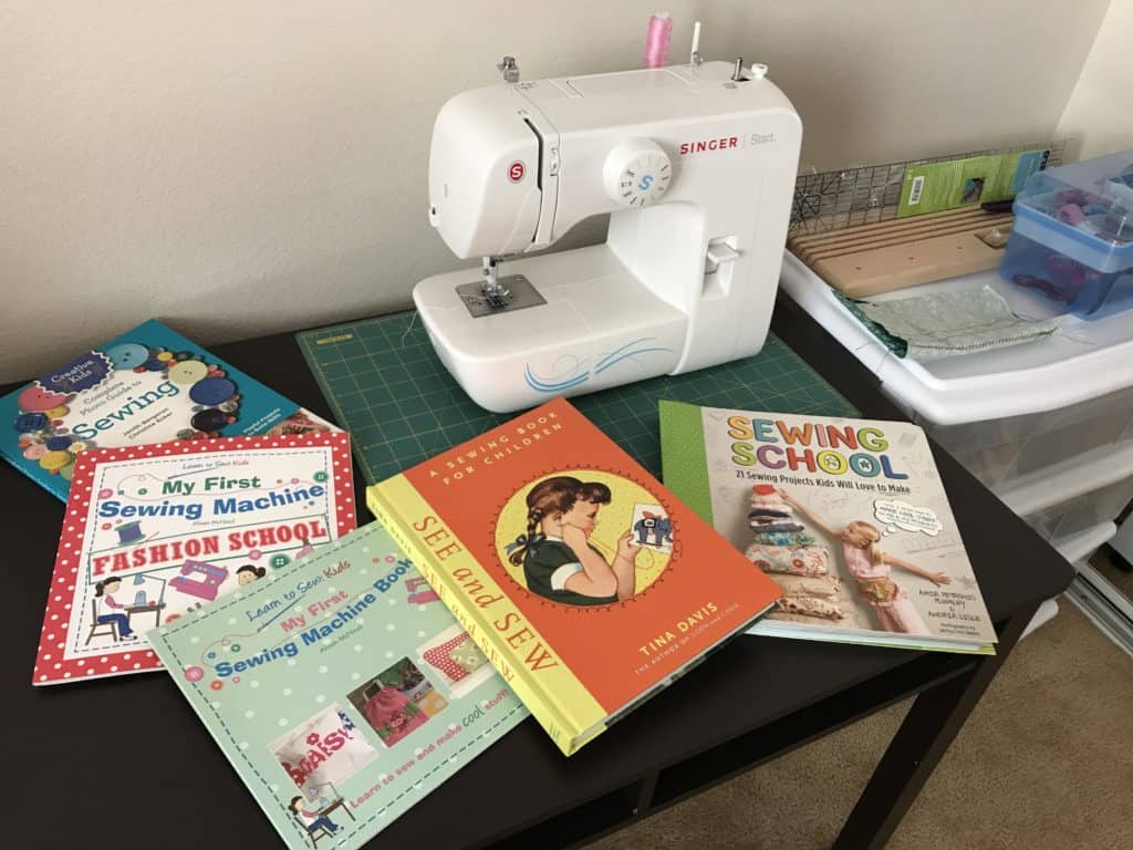 Singer sewing machine kids sewing books