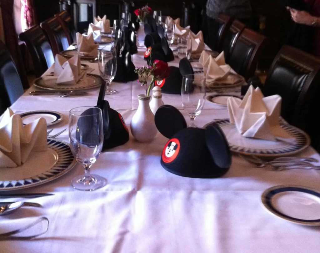 Disneyland Club 33 our table