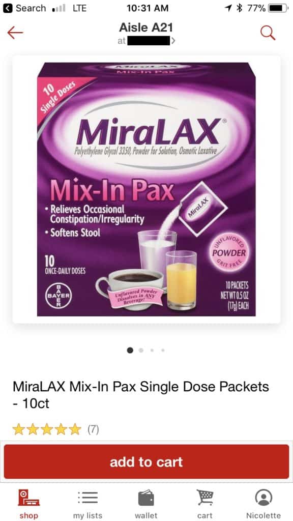 MiraLAX® Mix-In Pax #shop