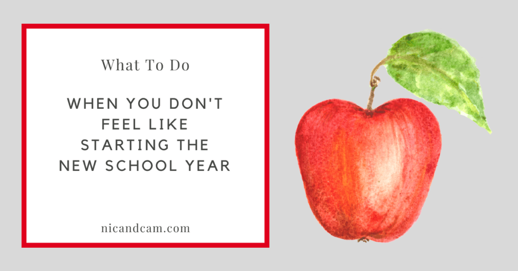 Blog Banner (FB Ad Size) - What to Do When You Don't Feel Like Starting the New School Year