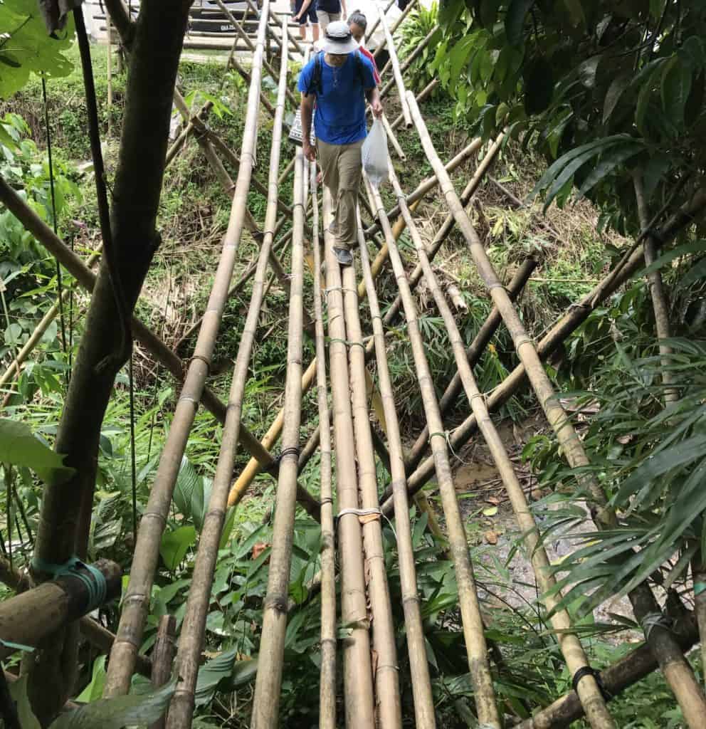 Bamboo Bridge Saloma Villagestay Kuching Sarawak Malaysia