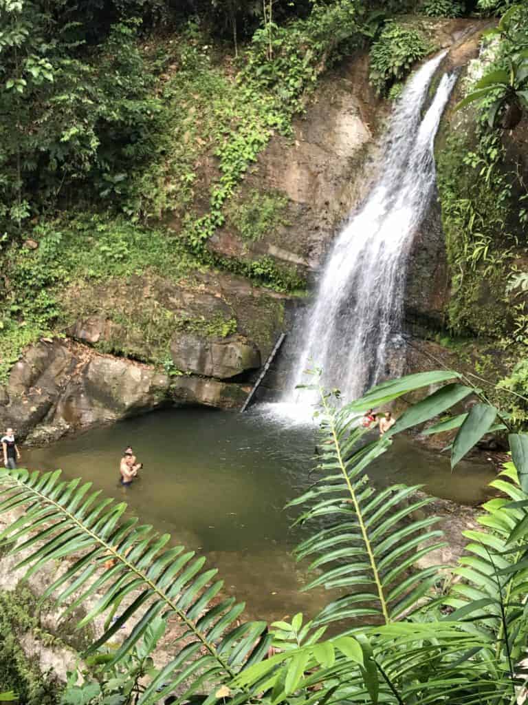 Waterfall Swimming Hole Saloma Villagestay Kuching Sarawak Malaysia