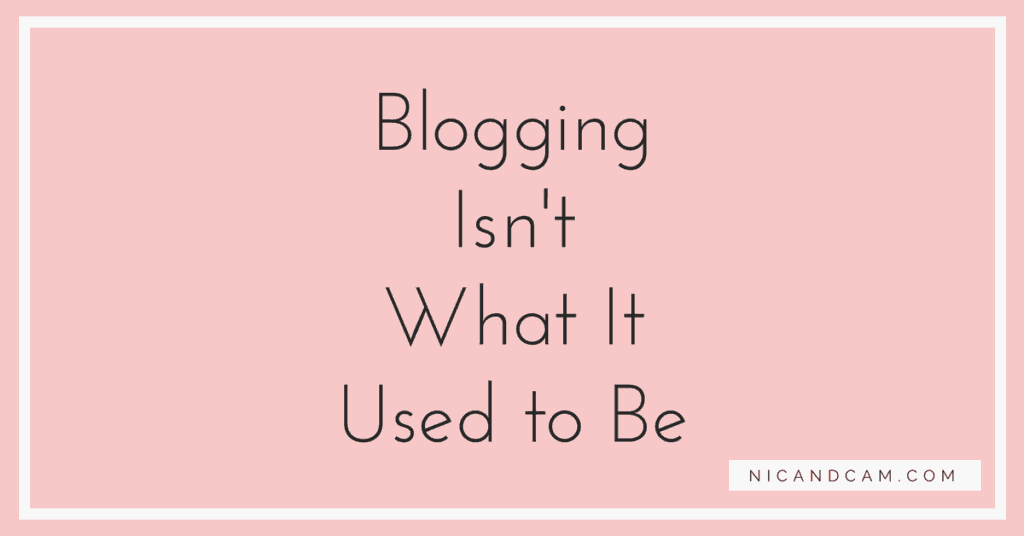 Blogging Isn't What It Used to Be