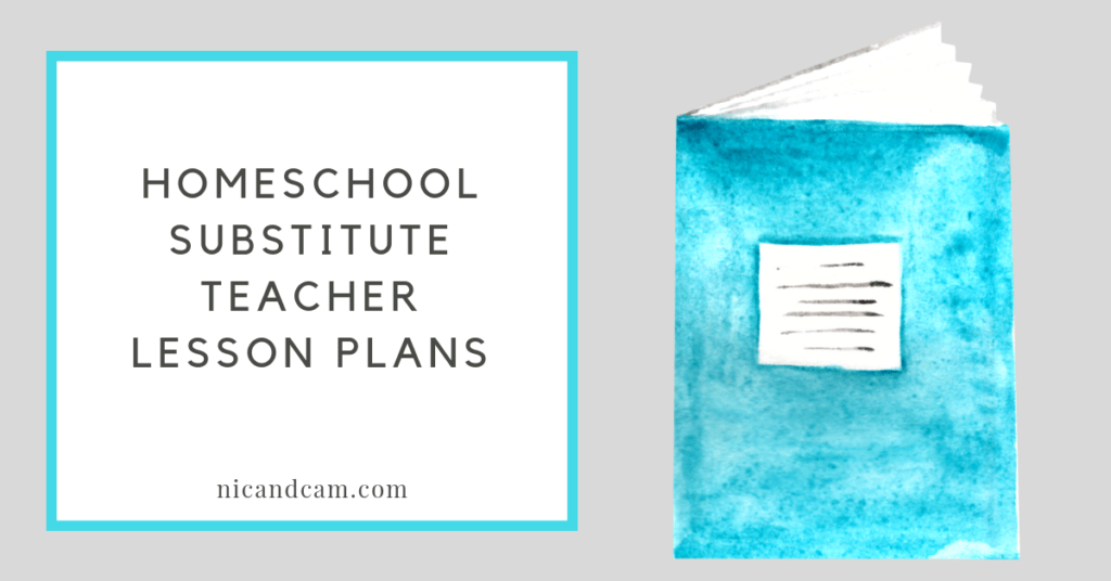 Blog Banner (FB Ad Size) - Homeschool Substitute Teacher Lesson Plans