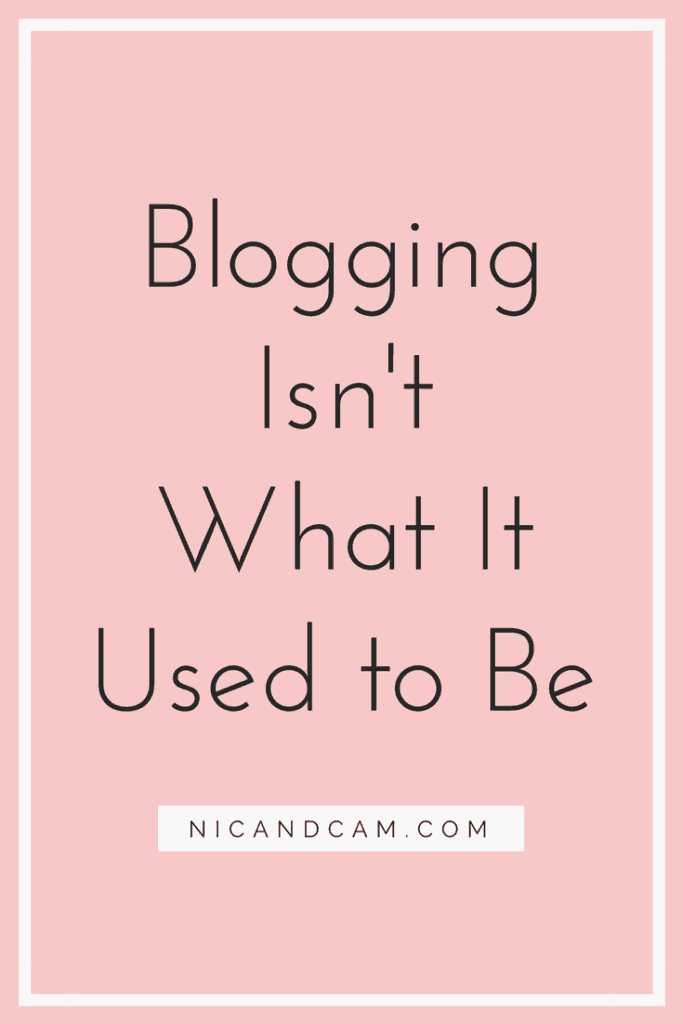 Blogging Isn't What It Used to Be