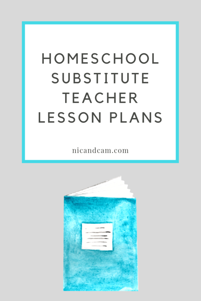Pinterest - Homeschool Substitute Teacher Lesson Plans