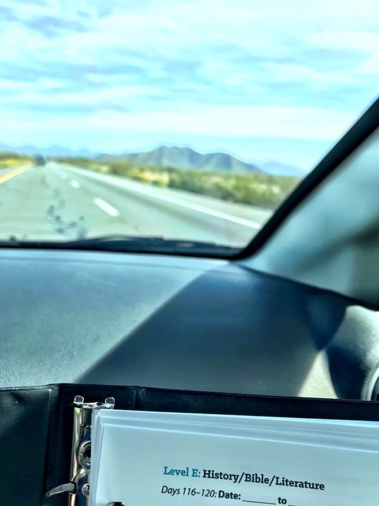 Roadschooling to Arizona